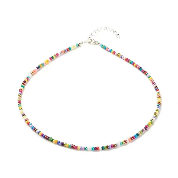 Glass Seed Beaded Necklace