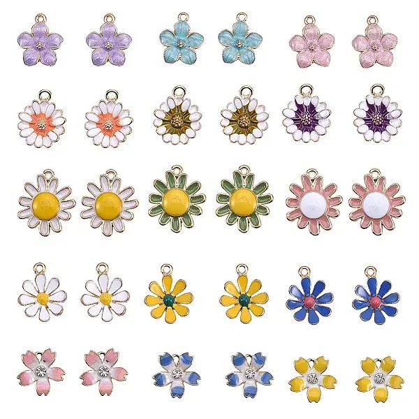 Alloy Enamel Pendants