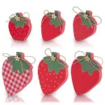 Wood Strawberry Desktop Decoration
