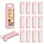 10Pcs Paper Gift Storage Boxes with Visible Window