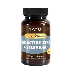 NATU Garden Fusion, Bioaktivní zinek 15 mg, selen, extrakt ze zeleného čaje 90 kapslí