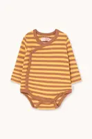 Kojenecké body Tinycottons STRIPES RIB CROSSED BODY