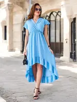 Resti Women's midi dress with an asymmetrical hem