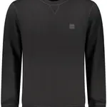 HUGO BOSS MEN&#39;S BLACK ZIP-UP SWEATSHIRT