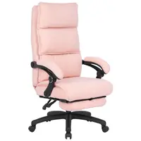 Carryhome KANCELÁŘSKÉ KŘESLO, látka teddy, růžová