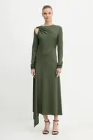 Šaty Victoria Beckham zelená barva, maxi, 1425JDR006789A