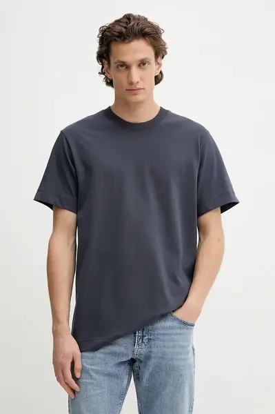 Bavlněné tričko G-Star Essential loose pánské, bílá barva, D23471-C784