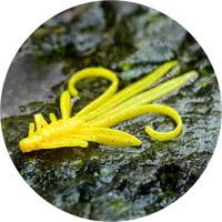 Redbass gumová nástraha nymfa yellow rg - s 53 mm