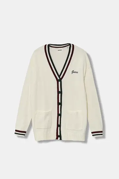 Dětský kardigan s příměsí vlny Guess