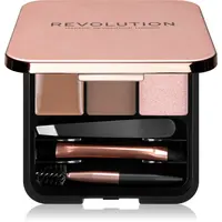 Revolution Brow Sculpt Kit sada pre dokonalé obočie odtieň Brown 2.2 g