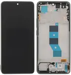 LCD display + dotyková deska + přední kryt pro Poco M7 Pro 5G, black (Service Pack)