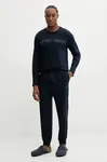 Pyžamo Emporio Armani Underwear pánské, tmavomodrá barva, s potiskem, EM000616 AF14978