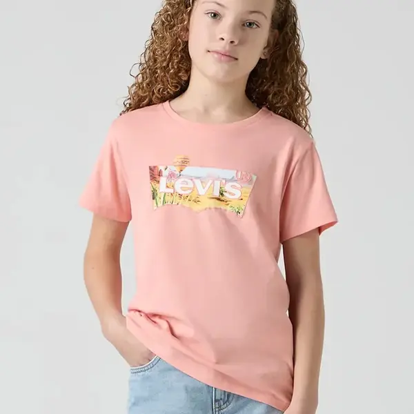 Dětské tričko Levi's HOT AIR BALLOON BATWING TE oranžová barva, 4EM638