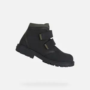 Černé chlapecké kotníkové boty Geox Shaylax Boy WPF