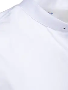 Koszula męska casualowa biała z stójką Dstreet