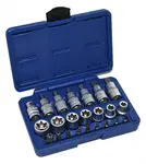 Hlavice TORX 1/2", nástrčné, zástrčné a bity, 23 dílů - ASTA