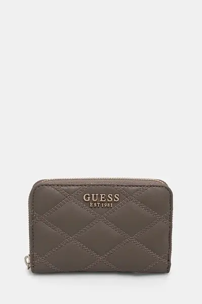 Peněženka Guess TAMSIN hnědá barva, SWQG96 32140