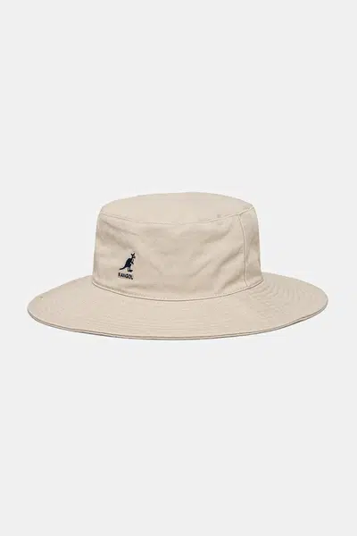 Bavlněný klobouk Kangol WASHED FISHERMAN béžová barva, K5368.KH262
