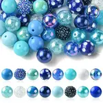 50Pcs Chunky Bubblegum Round Acrylic Beads