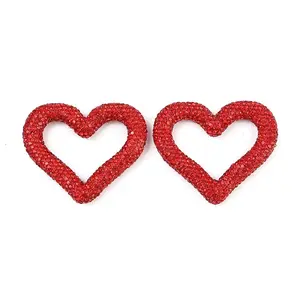 Handmade Polymer Clay Rhinestone Linking Rings