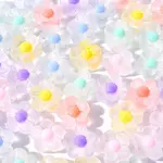 60pcs 6 Colors Transparent Acrylic Beads