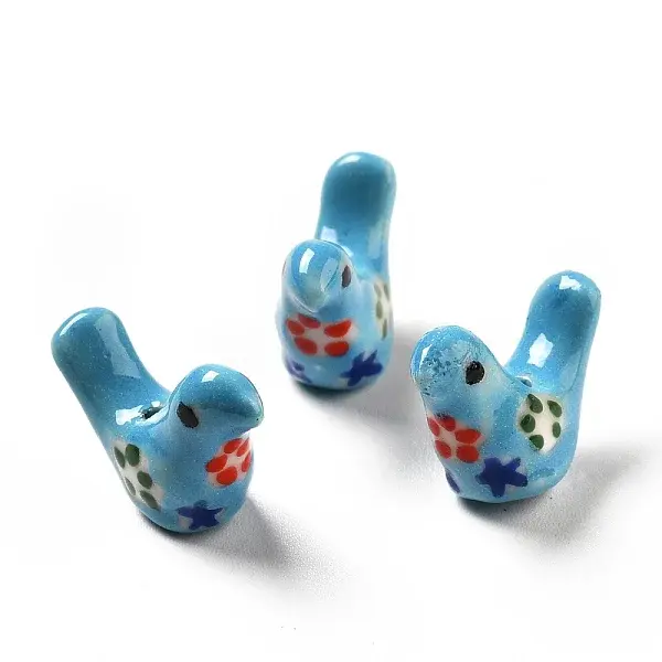 Handmade Printed Porcelain Beads