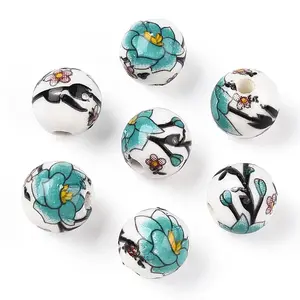 Handmade Printed Porcelain Beads