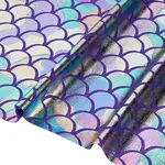 Sparkly Hologram Spandex Mermaid Printed Fish Scale Fabric