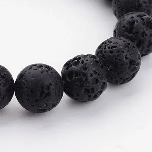 Natural Lava Rock Beads Strands