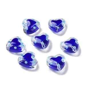 Glass Heart Beads
