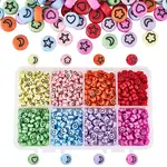 1600Pcs 8 Colors Opaque Acrylic Beads