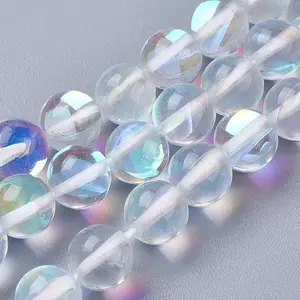 Synthetic Moonstone Beads Strands
