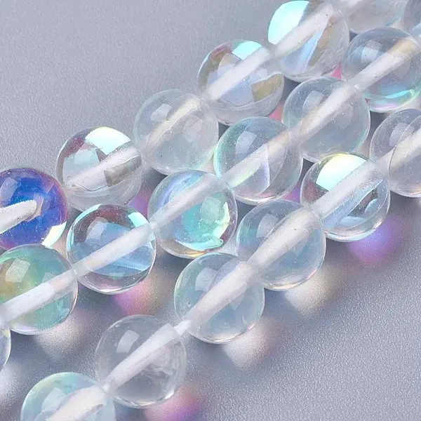 Synthetic Moonstone Beads Strands