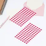 2 Sheets Heart Non-Woven Stickers