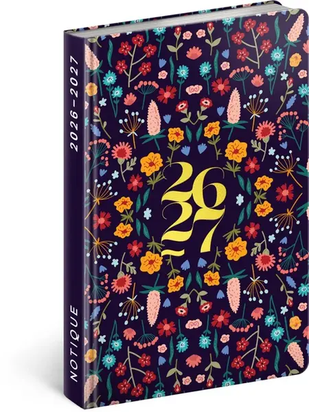Diář 18měsíční 2026/2027 Petito - Flóra, 11 x 16 cm