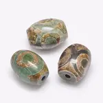 Tibetan Style 3-Eye dZi Beads
