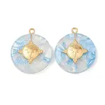 304 Stainless Steel Resin Pendants