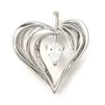 Brass Micro Pave Cubic Zirconia Pendants