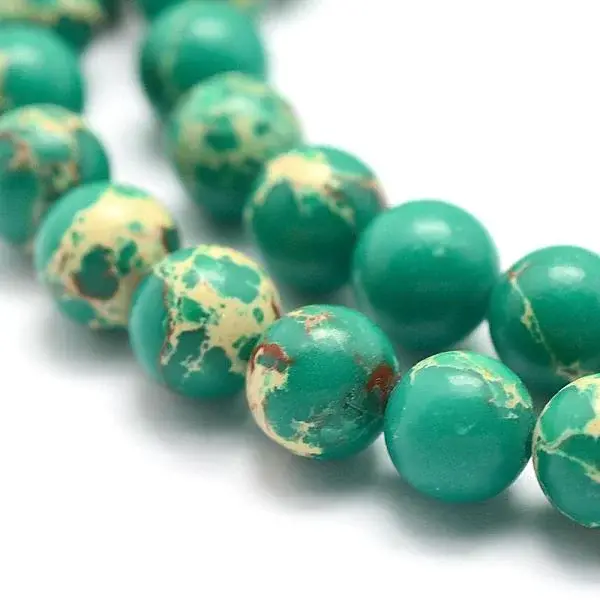 Synthetic Imperial Jasper Beads Strands