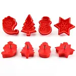 Christmas Themed Plastic Plastic Cookie Cutters