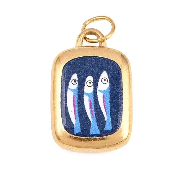 304 Stainless Steel Enamel Pendants