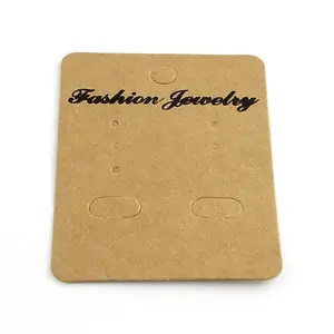 Rectangle Shape Cardboard Earring Display Cards