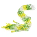 Transparent Gradient Color Glass Beads Strands