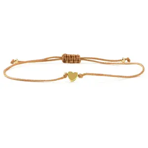 Valentine's Adjustable Braided Polyester Cord Bracelets