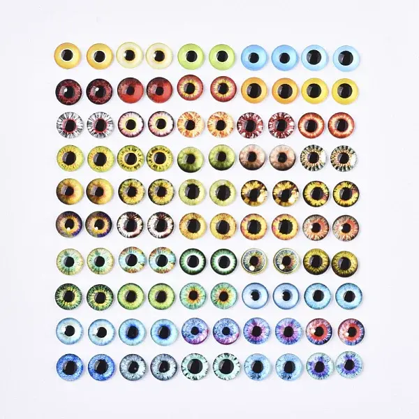 Flat Back Glass Cabochons