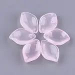 Transparent Spray Painted Glass Pendants