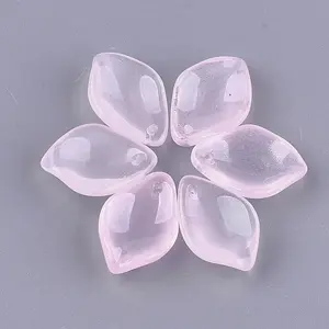 Transparent Spray Painted Glass Pendants