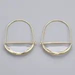 Brass Hoop Earrings