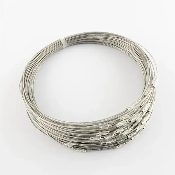 Stainless Steel Wire Necklace Cord DIY Jewelry Making