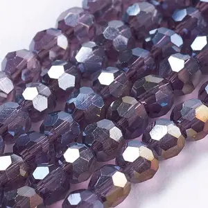 Electroplate Glass Beads Strands